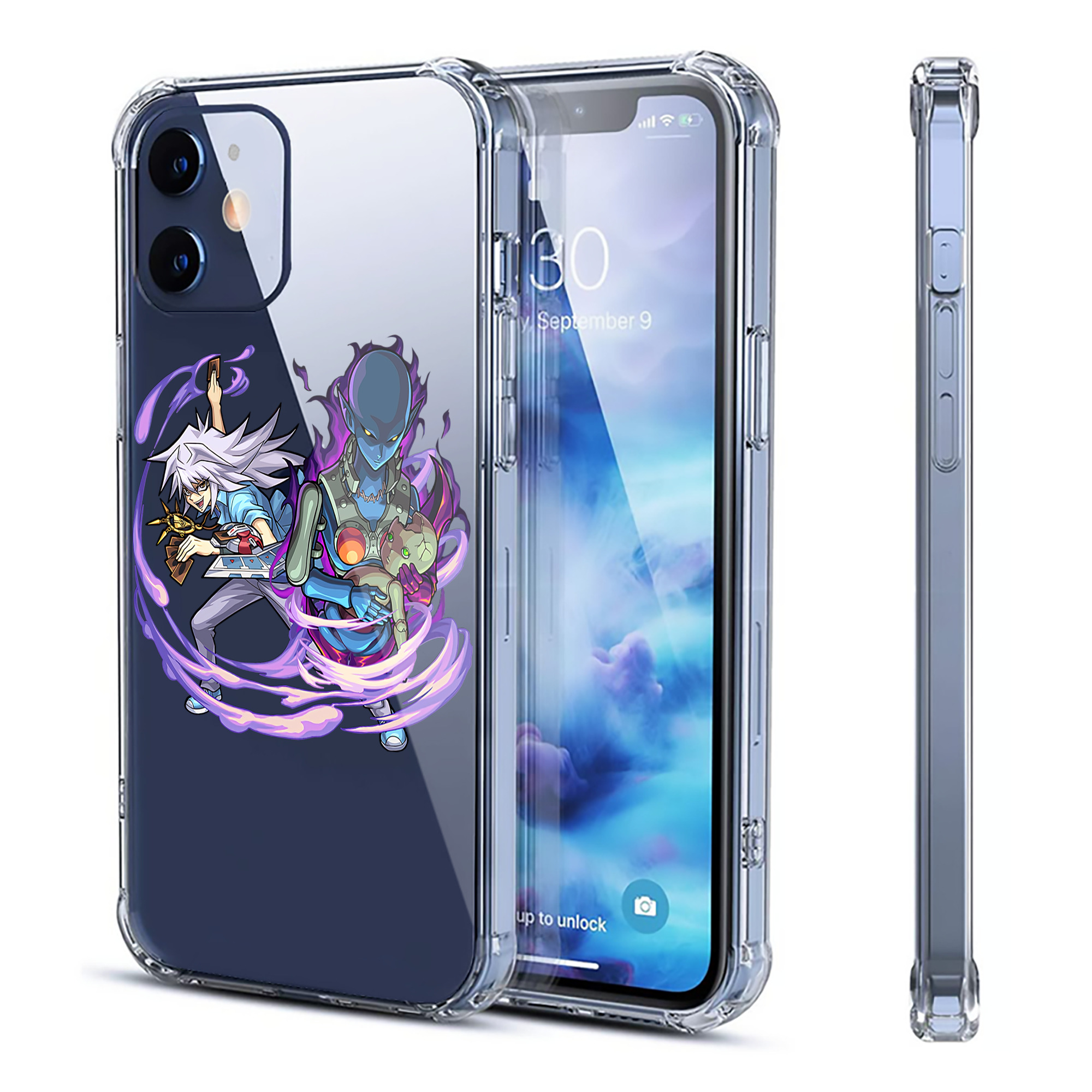 （画像用） 遊☆戯☆王 Yu-Gi-Oh! 【iPhone 12シリーズ対応】透明スマホケース（クリアソフトケース）